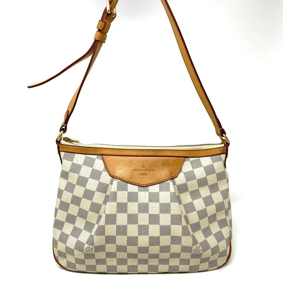 100% Auth Louis Vuitton Siracusa PM Azur Crossbody - Picture 3 of 14